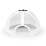 Moto-Obscura Pink/Yellow Embroidered Logo Snapback Trucker Cap - Yupoong 6606