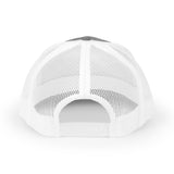 Moto-Obscura Pink/Yellow Embroidered Logo Snapback Trucker Cap - Yupoong 6606