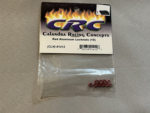 Calandra CRC 1412 Red Aluminum Locknuts (10)