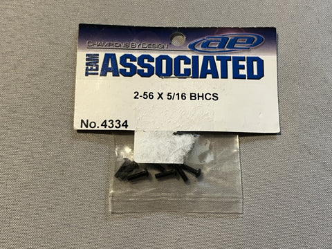 Team Associated 4334 2-56 x 5/16 Button Head Cap Screws