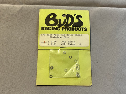 Bud’s Racing Products 1/8” Axle and Motor Shims