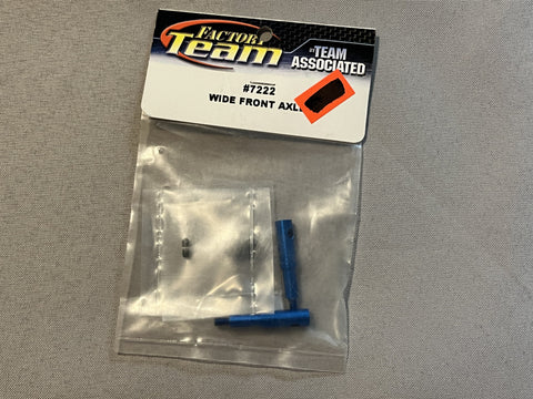 Team Associated 7222 Factory Team Wide Front Axles Blue