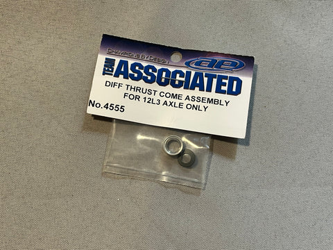 Team Associated 4555 Diff Thrust Cone Assembly for 12L3 Axle Only