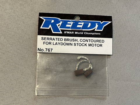 Reedy 767 Serrated Brushes, Contoured for Laydown Stock Motor