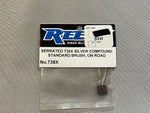 Reedy 738X 730X Serrated Silver Compound Standard Brushes, On Road