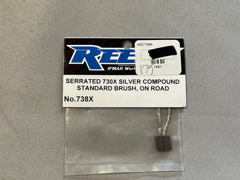 Reedy 738X 730X Serrated Silver Compound Standard Brushes, On Road